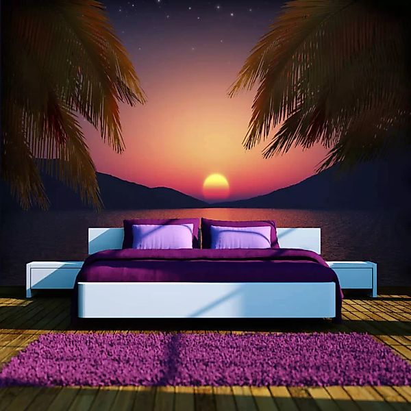Selbstklebende Fototapete - Romantic evening on the beach günstig online kaufen