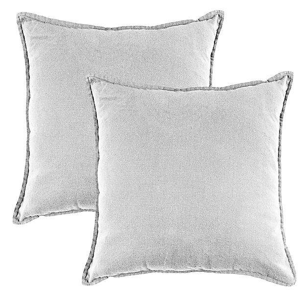 JACK Kissenbezüge 45x45cm 2er Set Kissenhülle Leinenoptik Mistral, (2 Stück günstig online kaufen