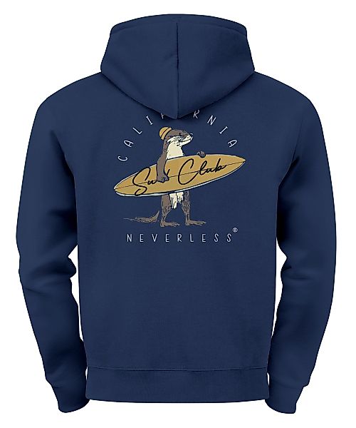 Neverless Hoodie Herren Hoodie Backprint California günstig online kaufen