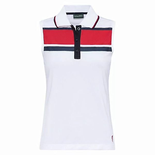GOLFINO Poloshirt Golfino New Club Sleveless Polo Optic White günstig online kaufen