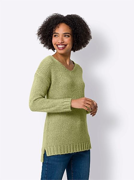 heine Strickpullover V-Ausschnitt-Pullover günstig online kaufen