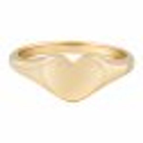 Ring 925 Sterling Silber vergoldet Siegelring Herz günstig online kaufen