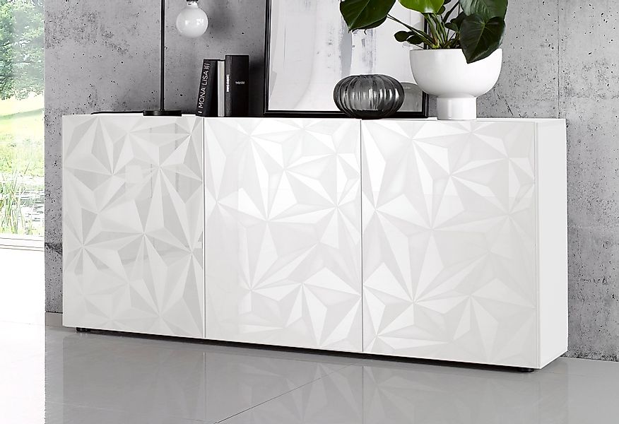 INOSIGN Sideboard »Prisma Breite 181, Kommode 3 Türen, Anrichte« Front mit günstig online kaufen