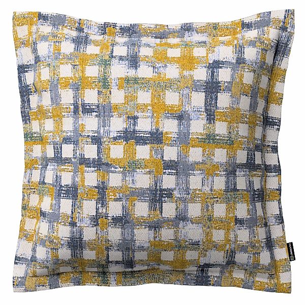 Kissenhülle Mona mit Stehsaum, blau-gelb, 45 x 45 cm, Cosy Home (145-16) günstig online kaufen