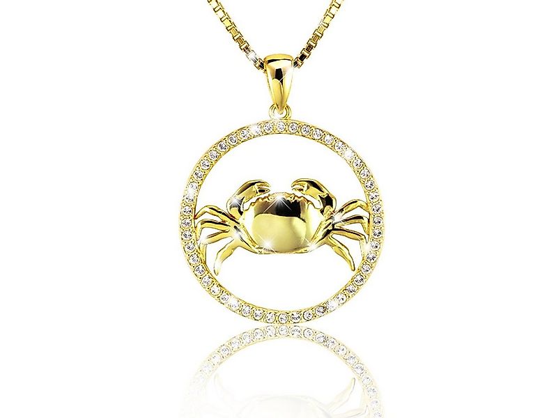 PAVELS Kette mit Anhänger Shine Krebs, Elegante Sternzeichenkette für den K günstig online kaufen