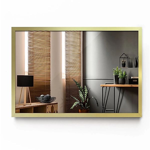 Tulup Spiegel mit Rahmen Skandinavische Rechteckspiegel mit Rahmen 80x60 cm günstig online kaufen