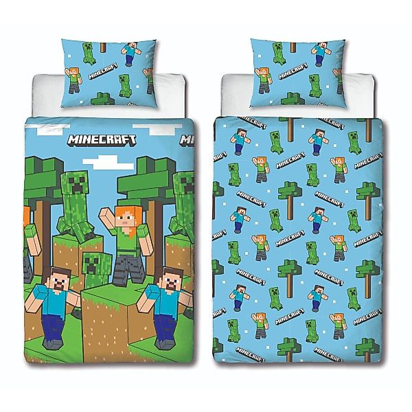 Minecraft Bettwäsche Minecraft Bettwäsche Set „Episch“ günstig online kaufen