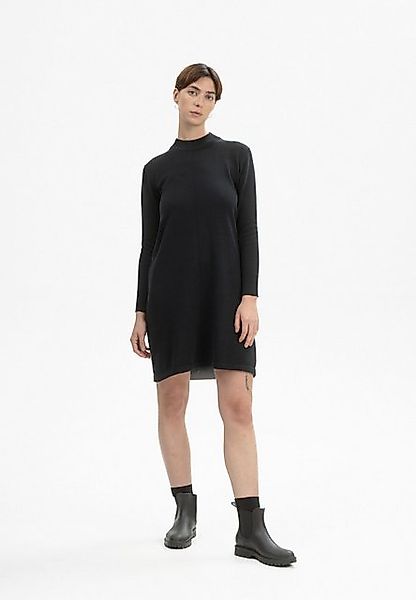 MELA Strickkleid Basic Feinstrick Kleid HARLEEN Fein gerippter Kragen günstig online kaufen