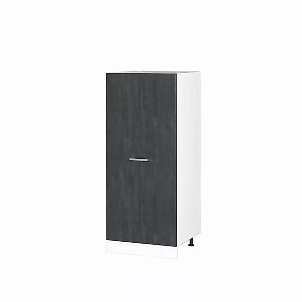 Vicco Unterschrank Vorratsschrank R-Line 60 cm große Tür Weiß Schwarz Beton günstig online kaufen