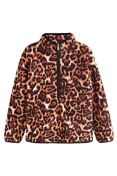 Next Fleecepullover Gemusterter Borg-Fleece mit halben günstig online kaufen