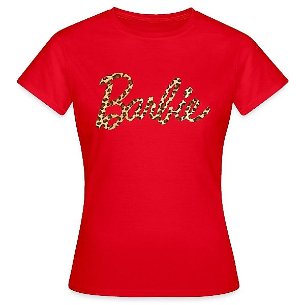 Spreadshirt T-Shirt Barbie Leo-Print Logo Frauen günstig online kaufen