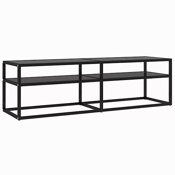 furnicato TV-Schrank Schwarz 140x40x40,5 cm Hartglas (1-St) günstig online kaufen