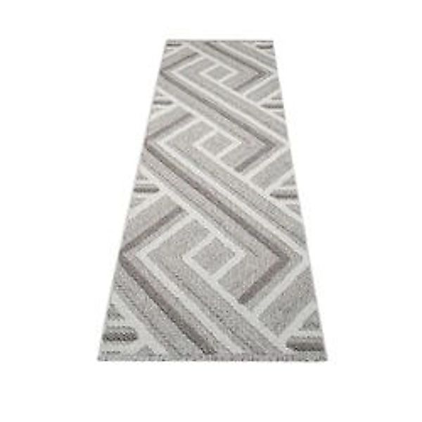 payé Teppich Linda 7590 Kurzflor 80x150 cm Beige Geo-Muster günstig online kaufen