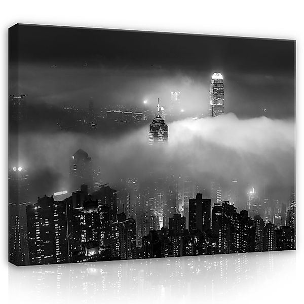 Wallarena Leinwandbild New York bei Nacht günstig online kaufen