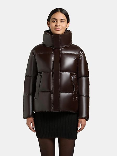 khujo Winterjacke "Rinja2 Shiny" ohne Kapuze Schimmernde Winter Steppjacke günstig online kaufen
