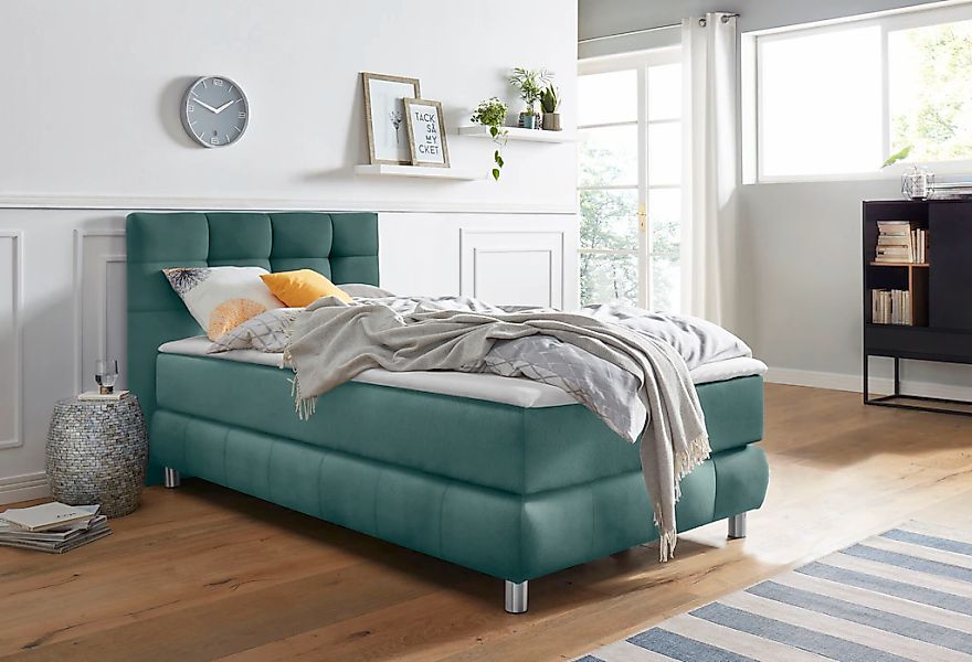 Home affaire Boxspringbett "Salo" incl. Topper, 6 Breiten, 2 Härtegrade, TF günstig online kaufen