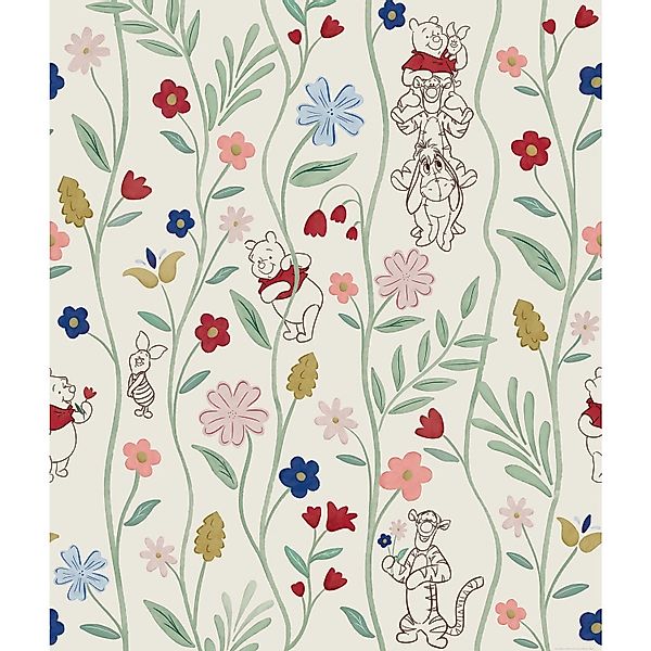 Komar Vinyl-Fototapete Disney Winnie the Pooh Blossom Friends 212 x 250 cm günstig online kaufen