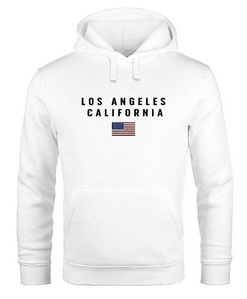 Neverless Hoodie Hoodie Herren Bedruckt Schriftzug California Los Angeles U günstig online kaufen