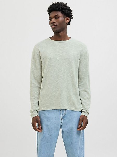 Jack & Jones Rundhalspullover JJESUMMER KNIT CREW NECK SN mit Rundhalsaussc günstig online kaufen