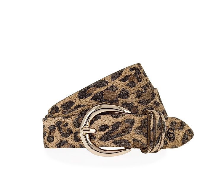 Tamaris Ledergürtel Florales Muster im Metallic-Design oder Animal-Look, 3 günstig online kaufen