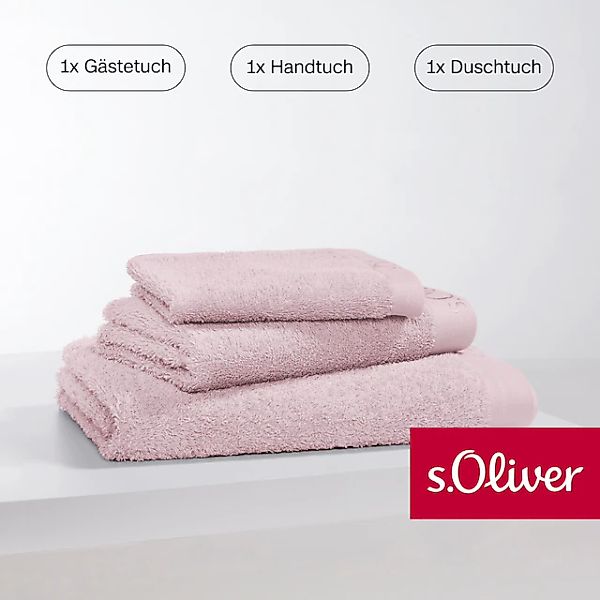 s.Oliver Handtuch Set »s. Oliver, besonders weich und saugfähig«, (Set, 3 S günstig online kaufen