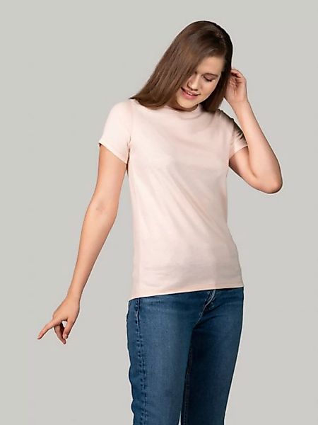 BLUVERD Kurzarmshirt Basic-T-Shirt mit Rundhalsausschnitt günstig online kaufen