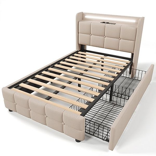 Gotagee Polsterbett Einzelbett Stauraumbett Multifunktionsbett Jugendbett f günstig online kaufen