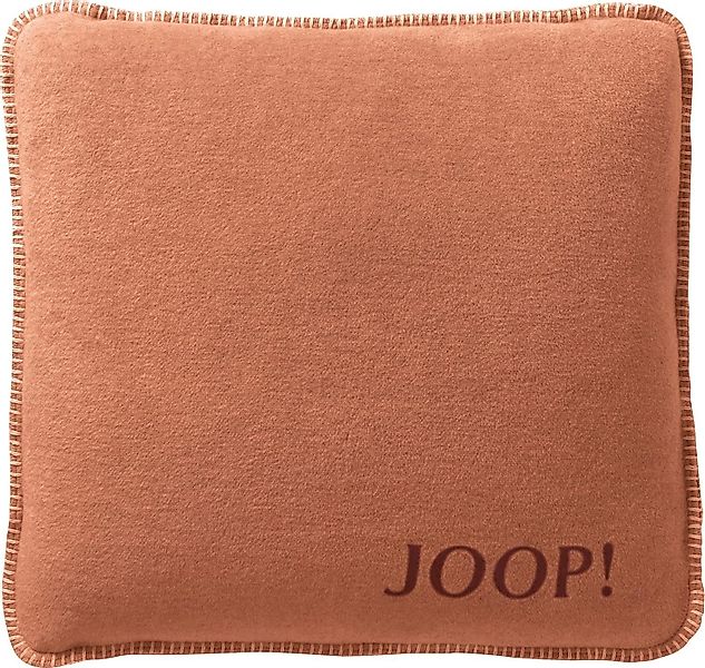 JOOP! Dekokissen JOOP! Uni-Doubleface Kissenhülle Kupfer.-Granat günstig online kaufen