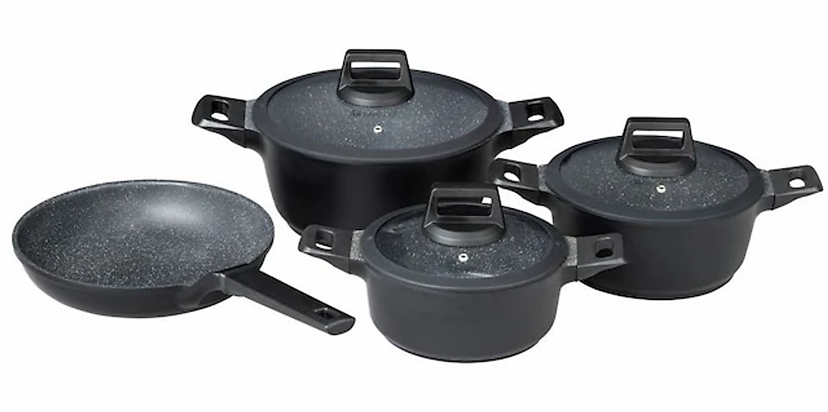 Mulex Topf-Set »MALAGA, aus hochwertigem Aluguss«, Aluminiumguss, (Set, 7 t günstig online kaufen