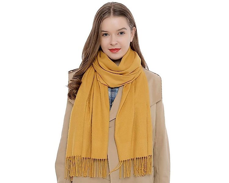 Schal Damen Schal einfarbig 185 x 65 cm, (1-St), Damenschal, kuschlig weich günstig online kaufen