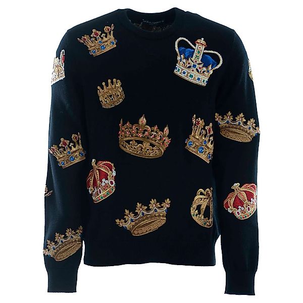 Dolce & Gabbana 738249 Rundhalsausschnitt Sweater 52 Black günstig online kaufen