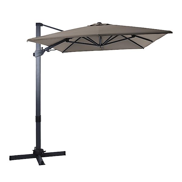 AXI Ampelschirm 300 cmx 200 cm Taupe mit Handöffner günstig online kaufen
