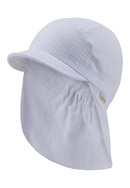 Sterntaler® Beanie Schirmmütze mit Nackenschutz einfarbig günstig online kaufen