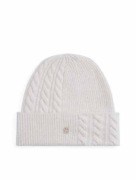 Tommy Hilfiger Beanie "TH ELEVATED CHIC FLUFFY", flauschig, mit Wolle, ca. günstig online kaufen