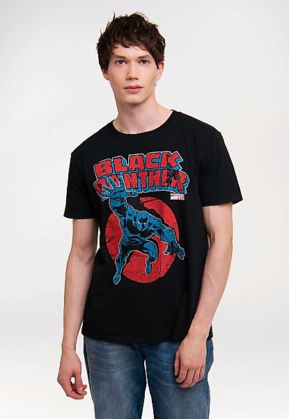 LOGOSHIRT T-Shirt "Marvel - Black Panther" mit Black Panther-Print günstig online kaufen