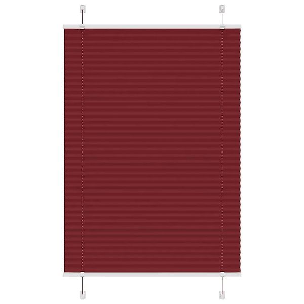 vidaXL Plissee Bordeauxrot 100x150 cm Stoffbreite 99,4 cm Polyester 4015245 günstig online kaufen