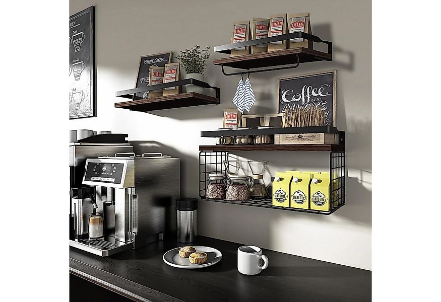 YMQHBS Küchenregal 40x15cm 6-teiliges Wandregale, für Küchen, Badezimmer, W günstig online kaufen