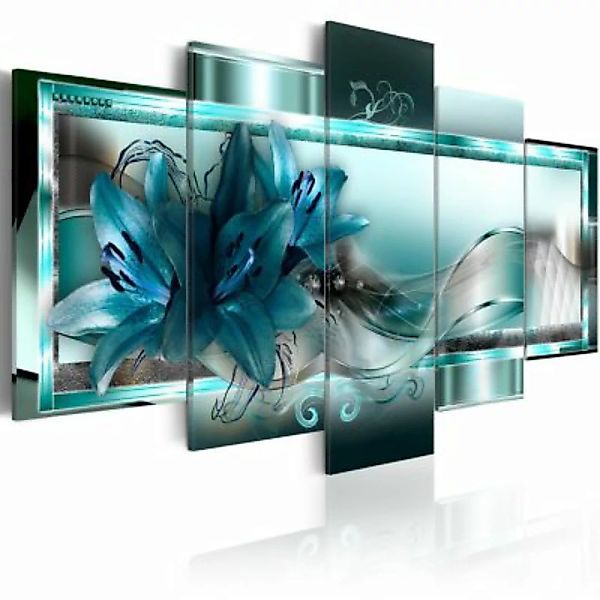 artgeist Wandbild Sky Blue Lilies mehrfarbig Gr. 200 x 100 günstig online kaufen
