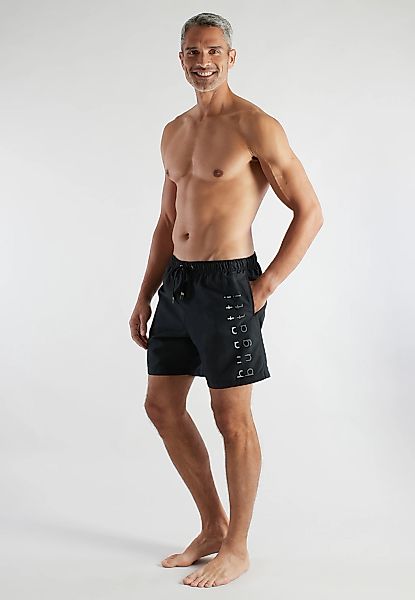 bugatti Badeshorts basic, mit Logodruck, mit Kordelzug, bequem günstig online kaufen