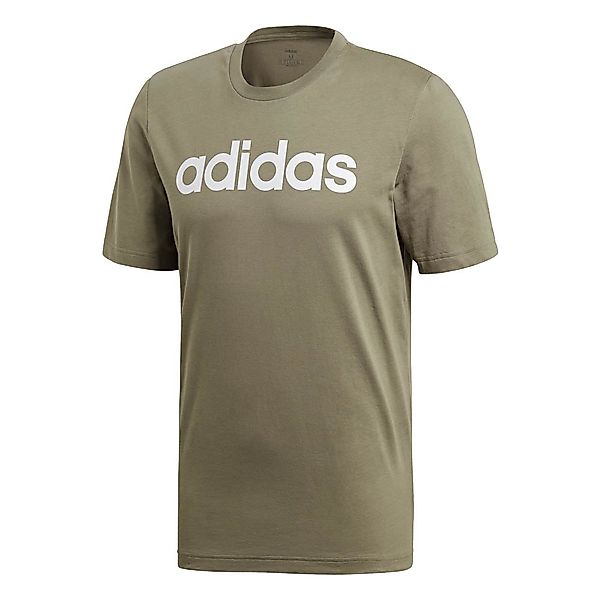 Adidas Essentials Linear Kurzärmeliges T-shirt M Legend Green / White günstig online kaufen