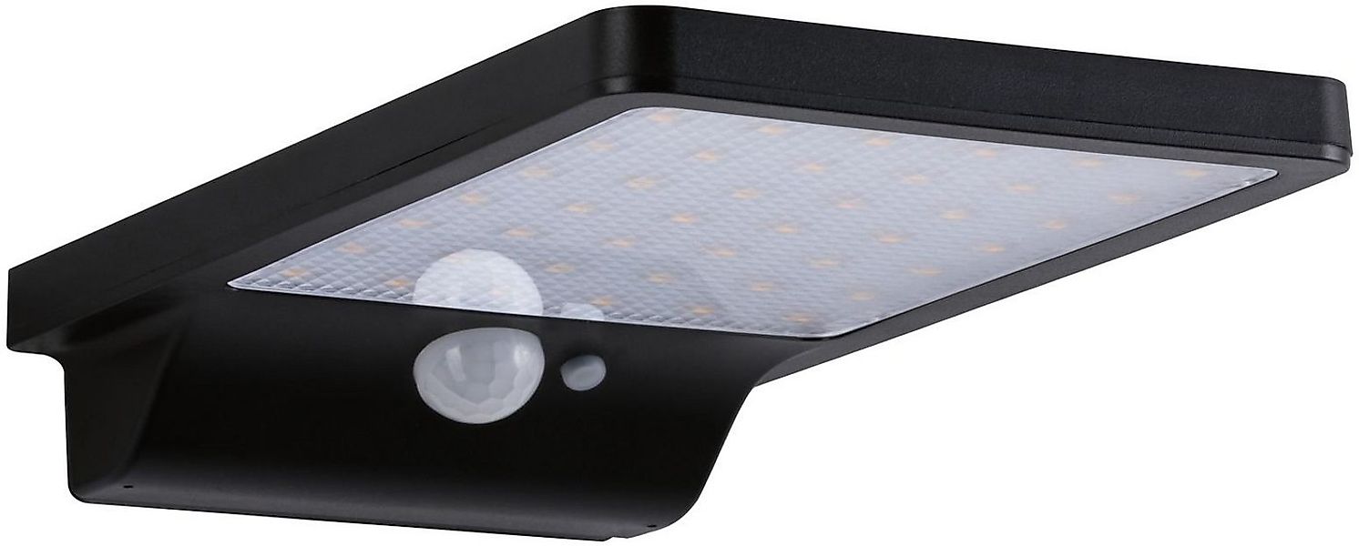 Paulmann Außen-Wandleuchte Solveig, LED fest integriert, Warmweiß, Schwarz günstig online kaufen