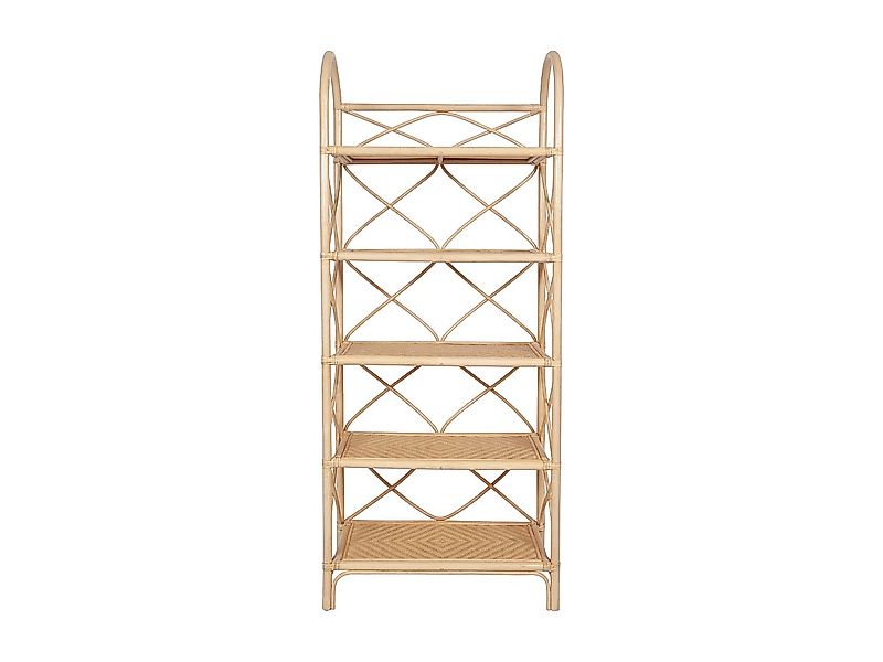 Regal mit 5 Einlegeböden - Rattan & Bambus - Naturfarben - ZARYNO günstig online kaufen