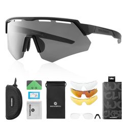 ROCKBROS Fahrradbrille Polarisierte Fahrradbrille Sonnenbrille, UV-Schutz günstig online kaufen