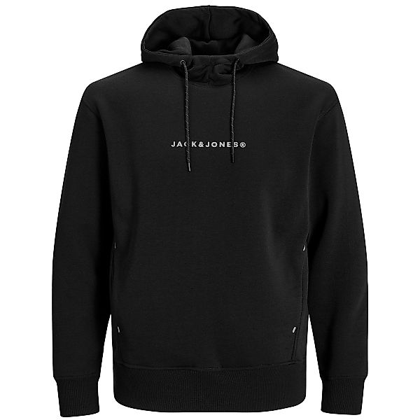 Jack&Jones Hoodie mit Label-Print Farbe schwarz Größe: 6XL günstig online kaufen