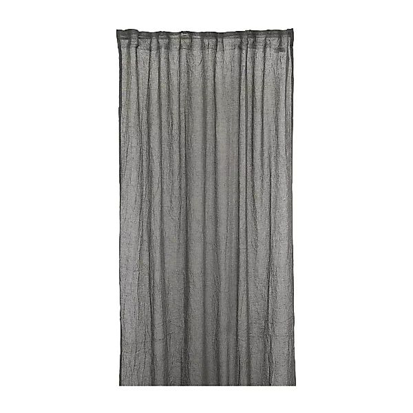 Mirja Gardinenset 130 x 275cm Schwarz-grau günstig online kaufen