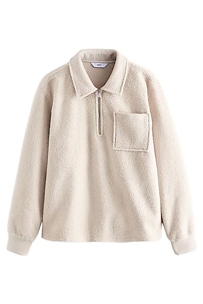 Next Fleecepullover Fleece-Troyer in Wolloptik (1-tlg) günstig online kaufen