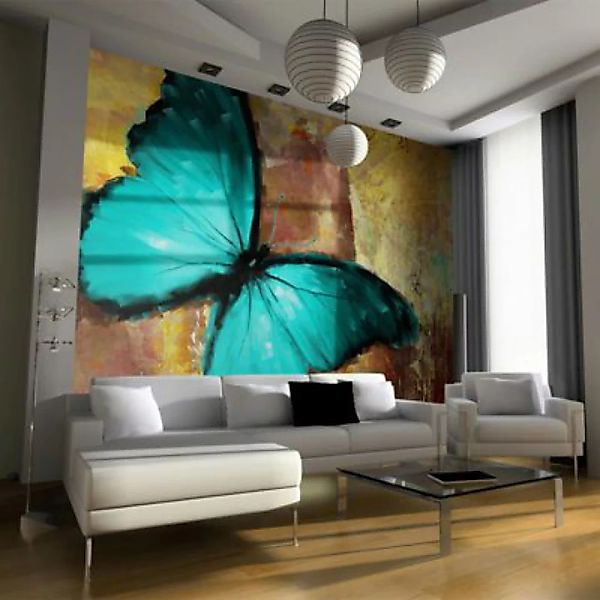 artgeist Fototapete Painted butterfly mehrfarbig Gr. 300 x 231 günstig online kaufen