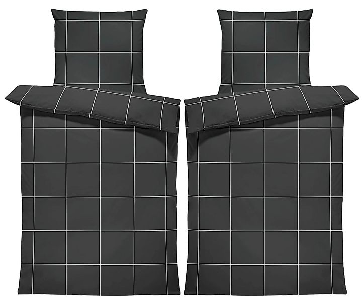 One Home Bettwäsche Winter Karomuster, Flanell, günstig online kaufen