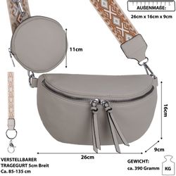 EAAKIE Gürteltasche Bauchtasche Umhängetasche Crossbody-Bag Kunstleder günstig online kaufen