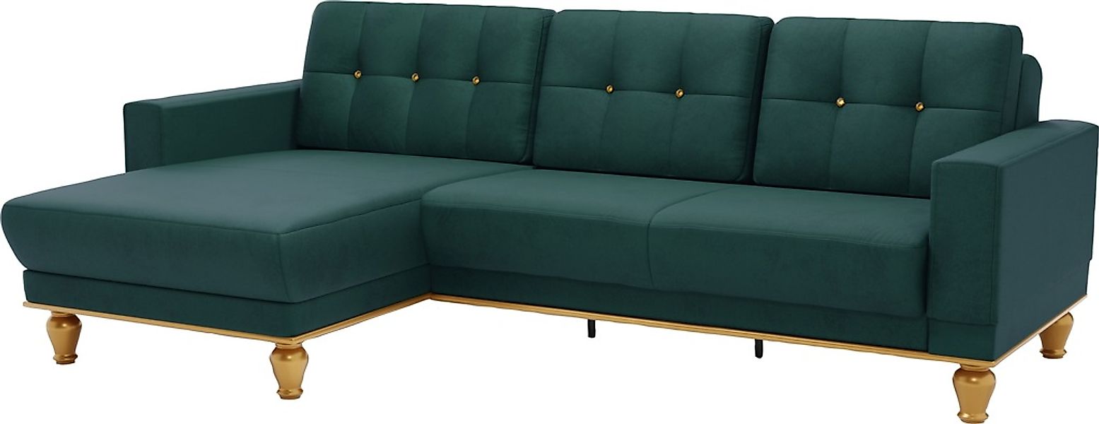 sit&more Ecksofa »Orient 5 L-Form«, mit Strass-Stein, wahlweise mit Bettfun günstig online kaufen